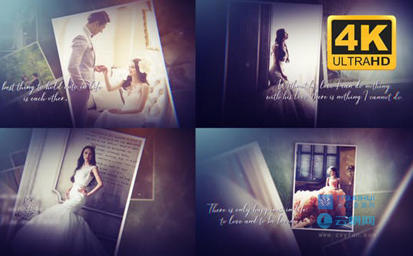 AE模板-浪漫婚礼相册片头模板