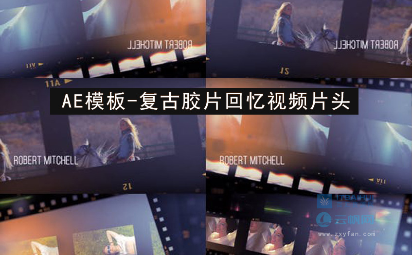 AE模板-复古回忆照片胶片镜头片头预设-it百汇网