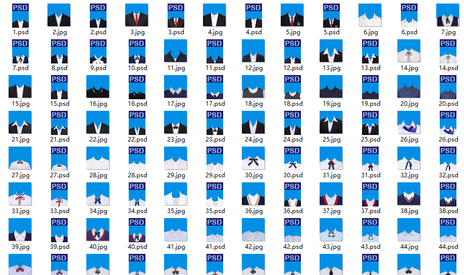PSD素材证件照模板-云帆网